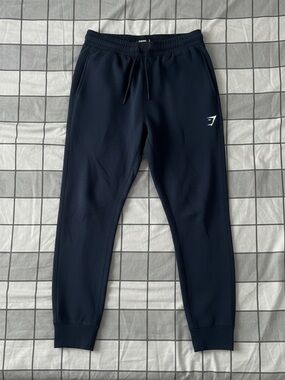 Gymshark Navy Tapered Jogger Sweatpants XL Athletic Training